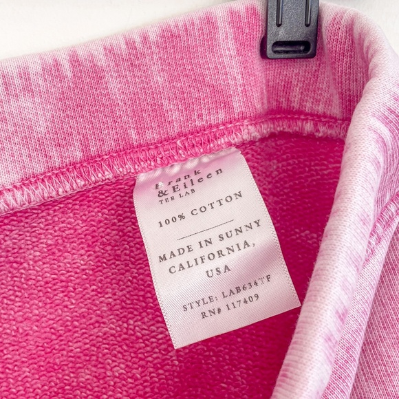 Frank & Eileen Catherine Favorite Sweatpants Pink Mineral Wash S - Picture 6 of 7
